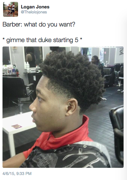 ugly hairstyles - Logan Jones Barber what do you want? gimme that duke starting 5 16 4615,