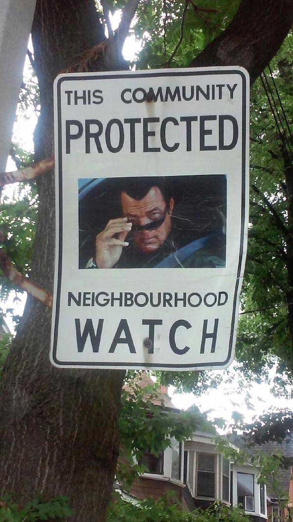 memes  - tree - This Community Protected Neighbourhood Watch