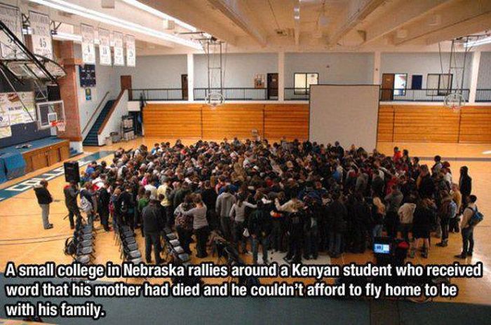 faith in humanity restored kids - A small college in Nebraska rallies around a Kenyan student who received word that his mother had died and he couldn't afford to fly home to be with his family.