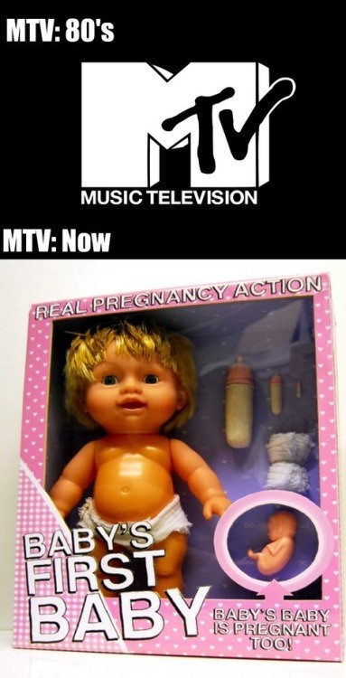 baby's first baby doll - Mtv 80's Music Television Mtv Now Real Pregnancy Action Babys First Baby Baby'S Baby Is Pregnant Toon