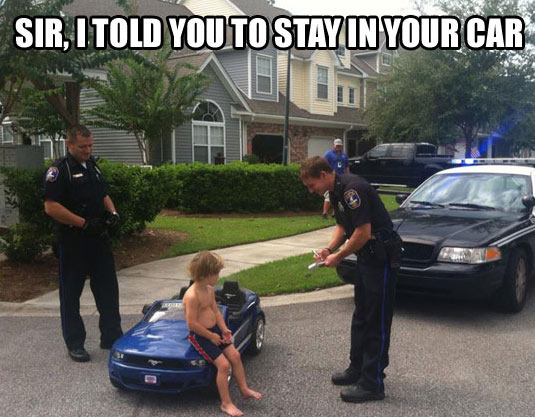 27 Pics of Cops Caught Being Funny!