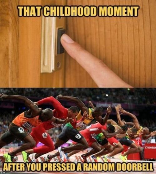 childhood moment - That Childhood Moment After You Pressed A Random Doorbell