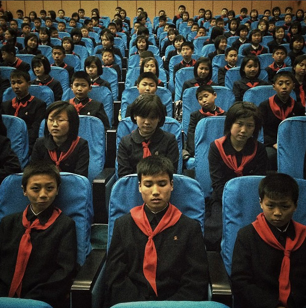 Students at a concert.