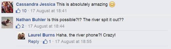After Losing His Phone in a River...