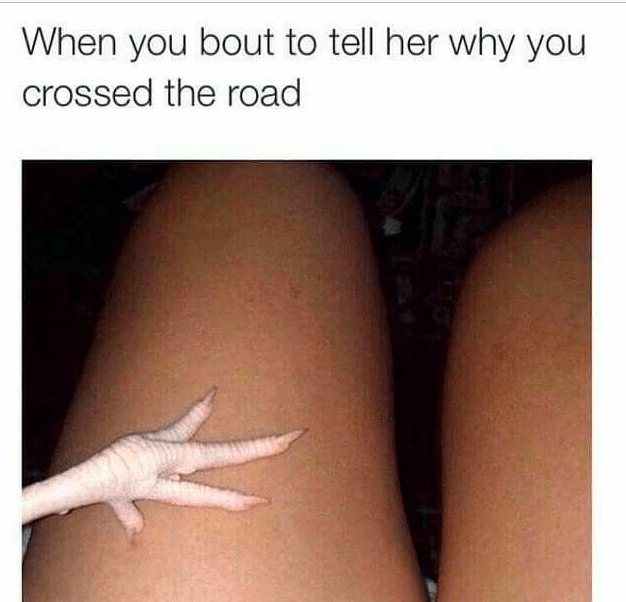 tumblr - temporary tattoo - When you bout to tell her why you crossed the road