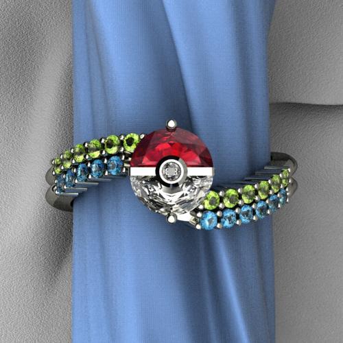 The ultimate ring for any Poke-fan.
I want to be the very best husband, like no one ever was.