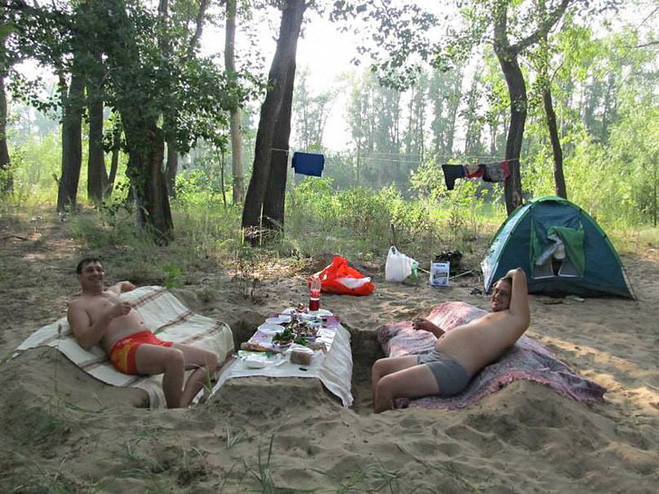 funny camping