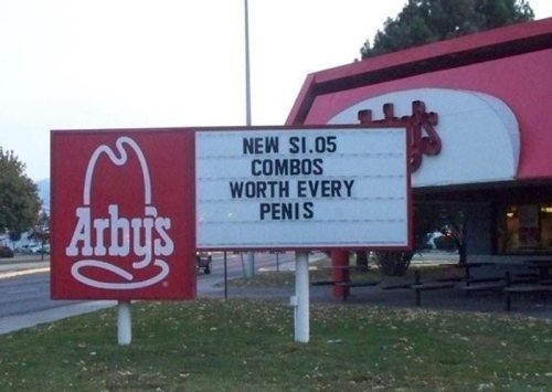 funny fast food signs - New Si.05 Combos Worth Every Penis