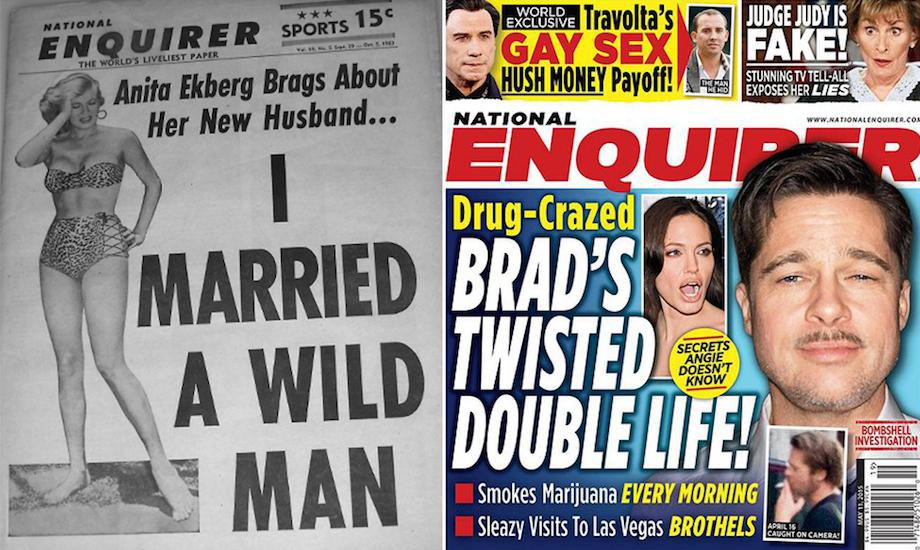 National Enquirer: 1960s to 2010s