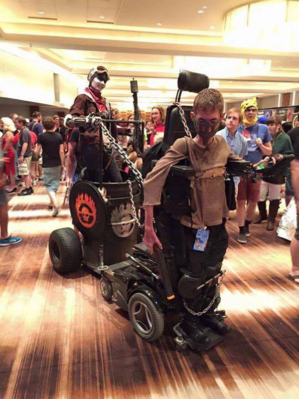 disabled kid mad max cosplay