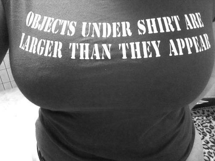 objects under shirt are larger than they appear - Biects Under Shirt Arm Larger Than They Appal