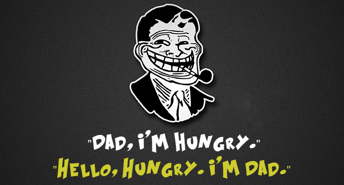 dad joke email - "Dad, i'M Hungry." "Hello, Hungry. I'M Dad."