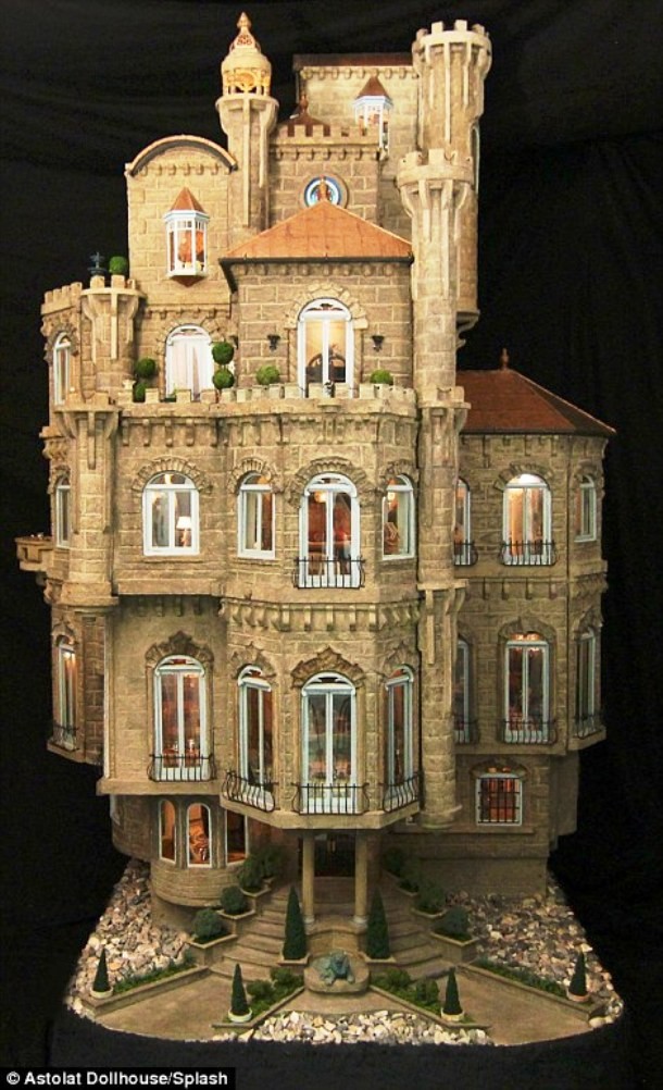 Astolat Dollhouse Castle, price: $8.5 million...The world’s most expensive dollhouse crafted over 13 years by carpenters, goldsmiths, silversmiths, glassblowers and other craftsmen is probably worth more than all the real houses in your street combined. The price of this 29-room dollhouse was estimated at a staggering 8.5 million dollars.