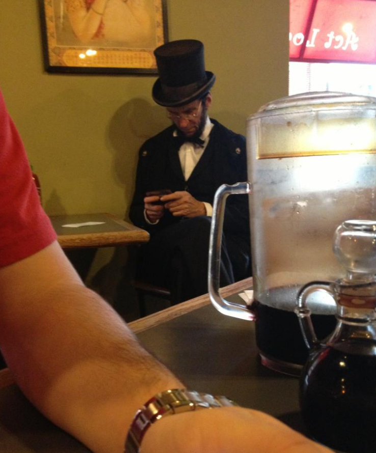 abe lincoln texting - To