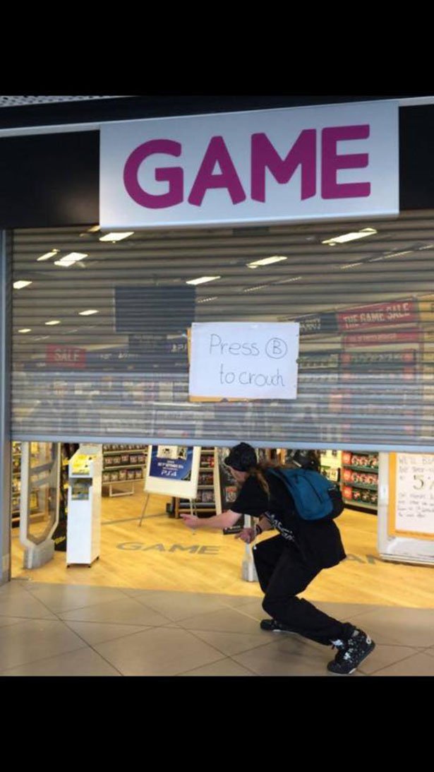 store memes - Game Press to crouch