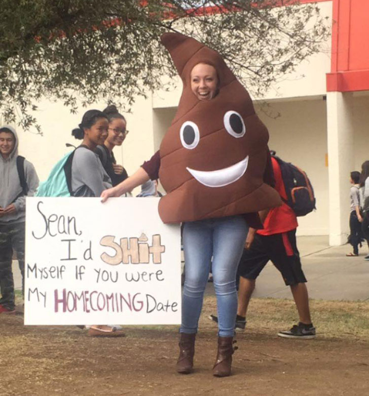 funny homecoming proposals - Jean I'd Shit Myself If you were My Homecoming Date