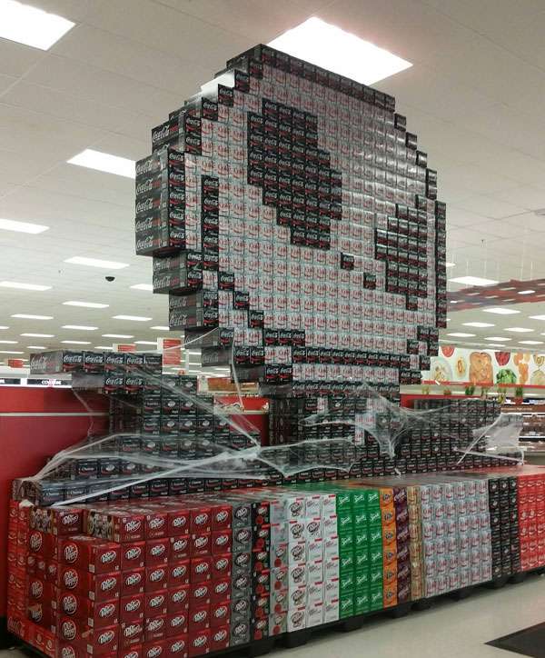 coke halloween displays