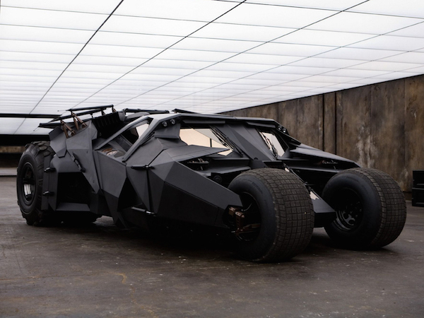 The Batmobile shown in the films was developed for the military and is covered in weapons and capabilities. It comes in at a price tag of $18 million per.

Hope you have good insurance.