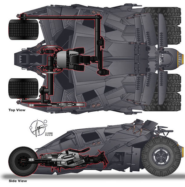 Of course that $18 million doesn’t take into account the addition of a Batpod.

The motorcycle like escape vehicle comes in at a relatively cheap $1,500,00.