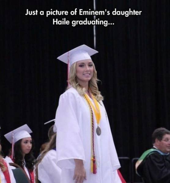 eminem daughter graduation - Just a picture of Eminem's daughter Haile graduating...