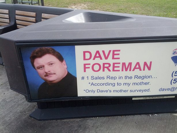 vehicle - Dave Foreman # 1 Sales Rep in the Region... According to my mother. Only Dave's mother surveyed. dave