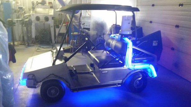 back to the future golf cart