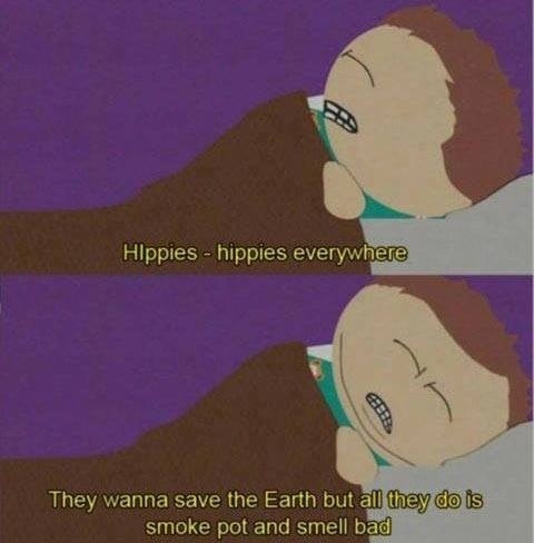 When it bashed hippies