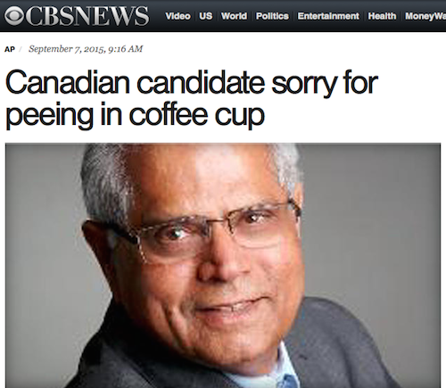 crazy news stories - Ocbsnews Video Us World Politics Entertainment Health Moneyw. Ap , Canadian candidate sorry for peeing in coffee cup