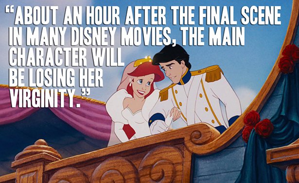 ariel and eric wedding - "About An Hour After The Final Scene In Many Disney Movies, The Main Character Will Be Losing Her Virginity.