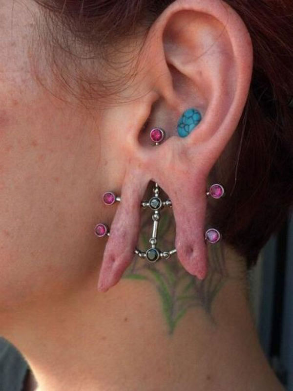 weird ear piercing