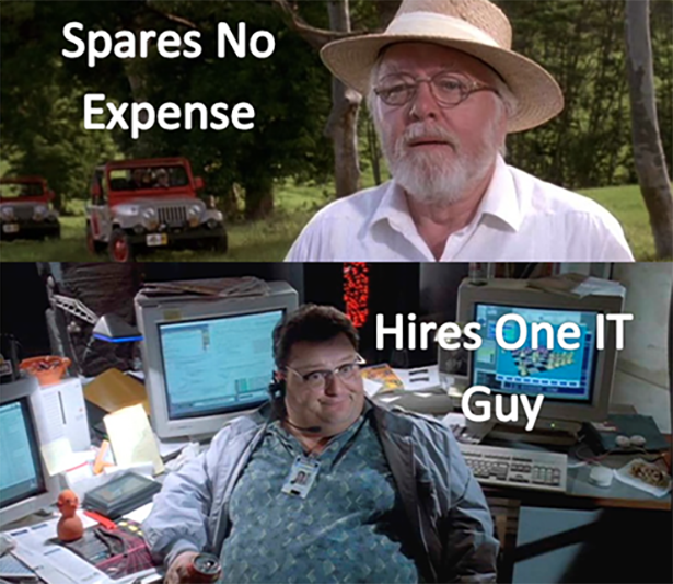 jurassic park dennis nedry - Spares No Expense Hires One It Guy