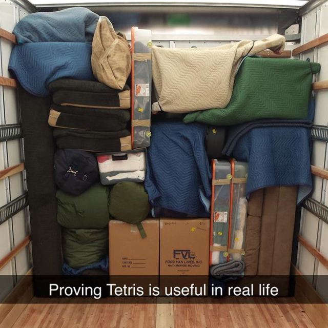 Eve Ford Van Line Proving Tetris is useful in real life