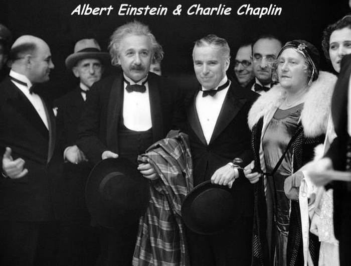 charlie chaplin and albert einstein - Albert Einstein & Charlie Chaplin Wa