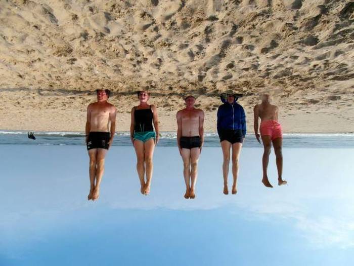people upside down in australia