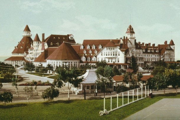 Hotel del Coronado, California...When it opened in 1888, the Hotel del Coronado was the largest resort hotel in the world. Nowadays, this San Diego hotel ranks among the most haunted hotels in the US with employees, workers and guests experiencing odd noises, spirited breezes, strange faces and a ghostly figure of a young lady wearing a black lace dress.