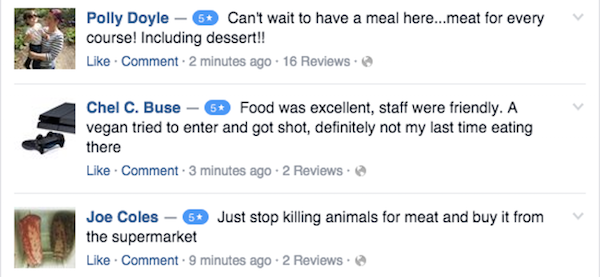 Cafe Owner Threatens To Shoot Any Vegan Entering His Restaurant