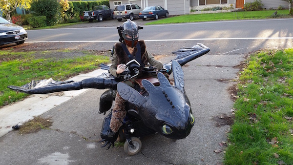 Dad builds incredible Halloween costumes for children in wheelchairs
