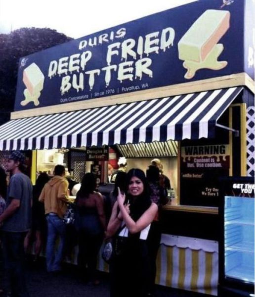 stall - Puris Deep Fried Butter Puto Snoe 1976 Our Concessions Lllllllll Warning teis Caution Try 1