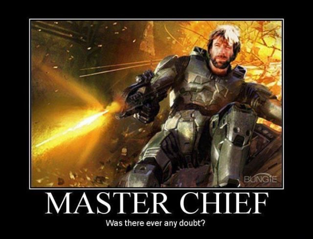 master chief chuck norris - Bungie Master Chief Was there ever any doubt?