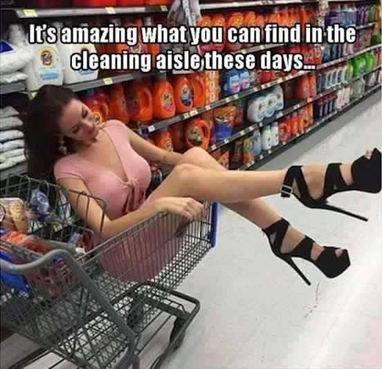 supermarket - It's amazing what you can find in the cleaning aisle these days..