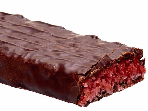 The Cadbury Cherry Ripe comes from Australia and is made with cherries and coconut flavored dark chocolate.