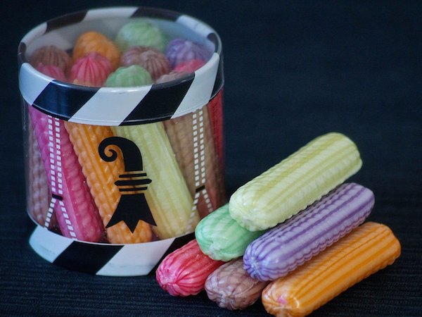 Mässmogge are Swiss candies stuffed with hazelnut praline