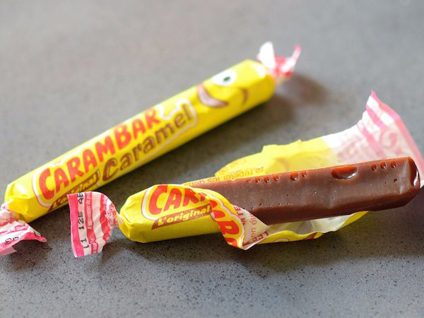 Carambar Caramels are soft chewy caramel sticks from France.