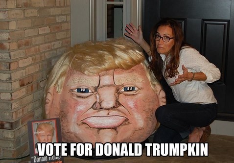 random pic halloween donald trump - Vote For Donald Trumpkin "Donald Tuin