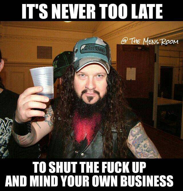random pic dimebag darrell with hat - It'S Never Too Late @ The Mens Room To Shut The Fuck Up And Mind Your Own Business