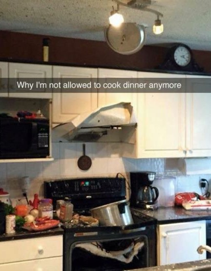 i m not allowed to cook anymore - Why I'm not allowed to cook dinner anymore