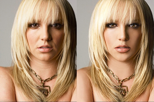 celebrities before and after photoshop