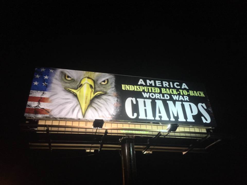 billboard - America Undisputed BackToBack, World War Champs