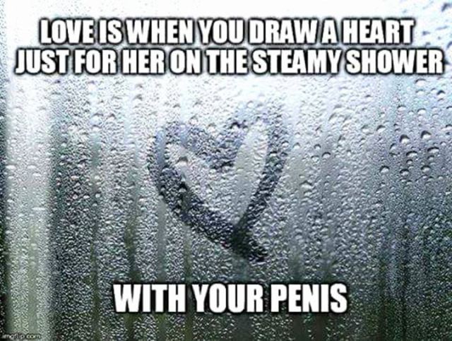 alpesh patel - Love Is When You Draw A Heart Just For Her On The Steamy Shower With Your Penis