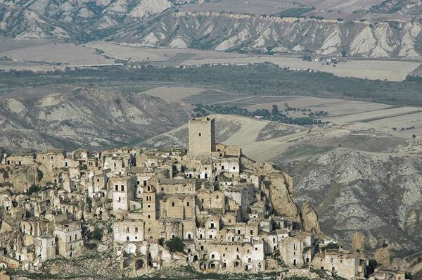 Italy : Craco ghost medieval village Cracow is an Italian abandoned town making it a tourist destination and a famous film shooting place...